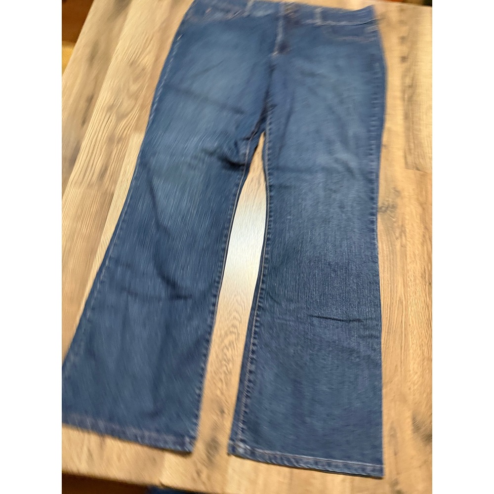 Bandolino Blu Arianna Missy Bootcut Jeans Dark Wash Blue Size 16 Pockets